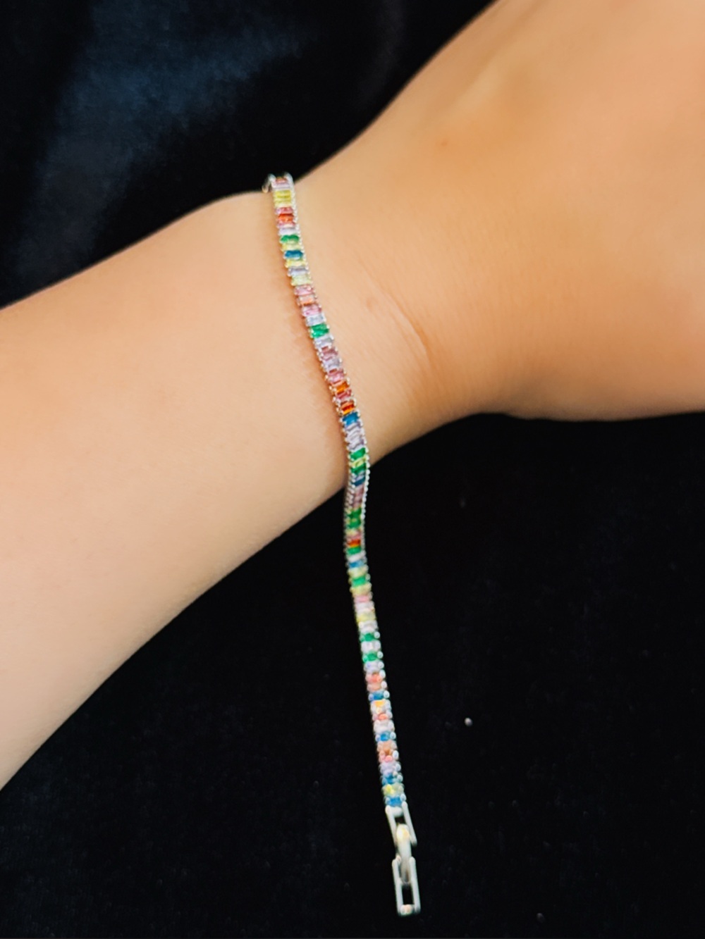 Multicolor Tennis sleek bracelet - Women Jewelry